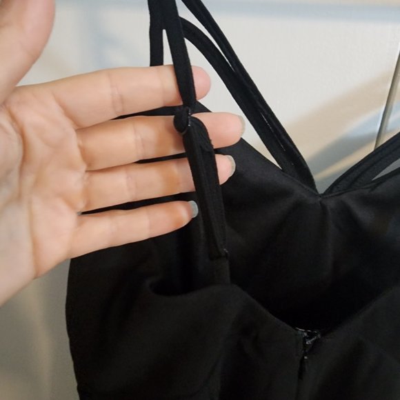 NWT LuLu's Black Strappy Bodycon Sheath Mini Cocktail/Homecoming Dress | Size S - Picture 8 of 11